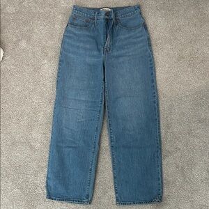 Madewell Classic Blue Wide Leg Jeans